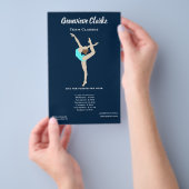 Vrouw Gymnast Flyer (Hand)