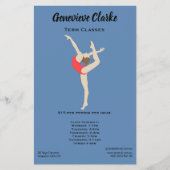 Vrouw Gymnast Flyer (Voorkant)