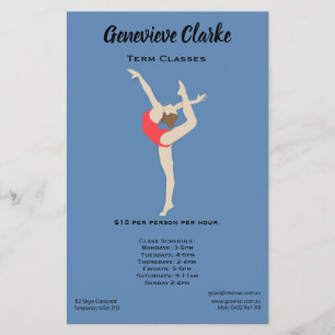 Vrouw Gymnast Flyer