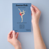 Vrouw Gymnast Flyer (Hand)