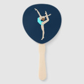 Vrouw Gymnast Handwaaier (Achterkant)