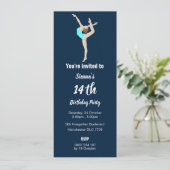 Vrouw Gymnast Kaart (Staand voorkant)