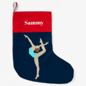 Vrouw Gymnast Kleine Kerstsok (Voorkant)