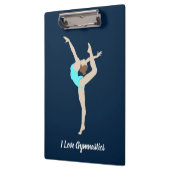 Vrouw Gymnast Klembord (Links)