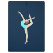 Vrouw Gymnast Klembord (Achterkant)