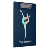 Vrouw Gymnast Klembord (Rechts)