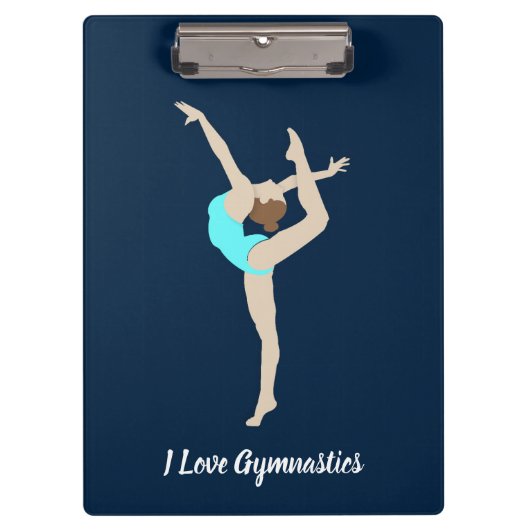 Vrouw Gymnast Klembord (Voorkant)