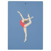 Vrouw Gymnast Klembord (Achterkant)