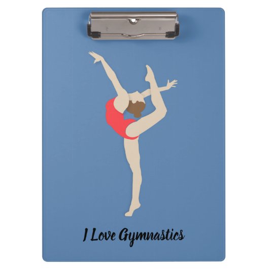 Vrouw Gymnast Klembord (Voorkant)
