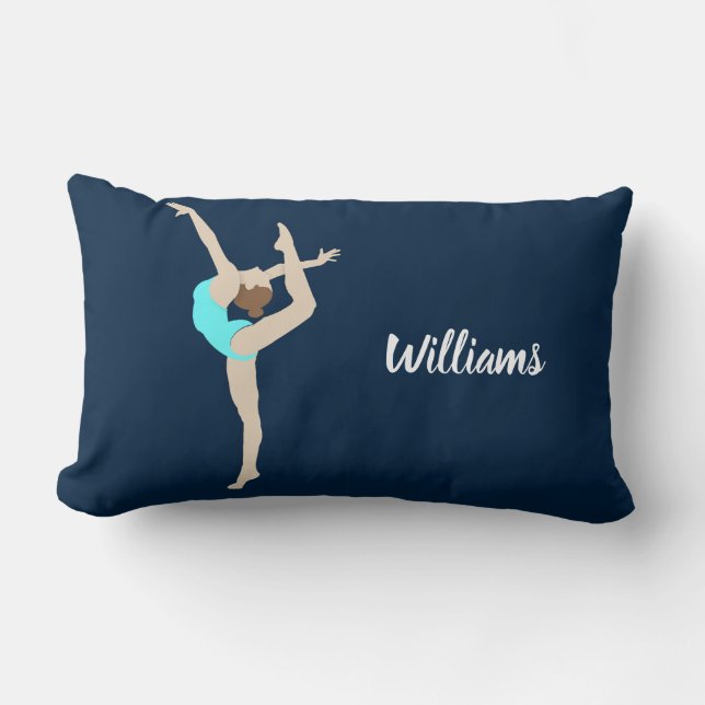 Vrouw Gymnast Kussen (Voorkant)