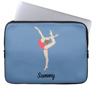Vrouw Gymnast Laptop Sleeve