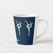 Vrouw Gymnast Latte Mok (Rechts)
