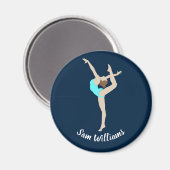 Vrouw Gymnast Magneet (Voorkant / Achterkant)