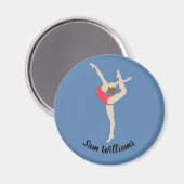 Vrouw Gymnast Magneet (Voorkant / Achterkant)