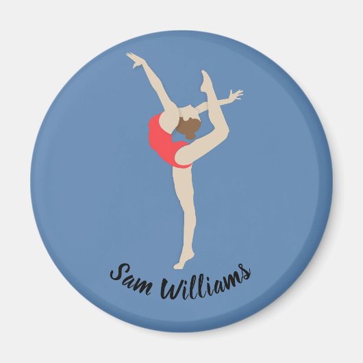 Vrouw Gymnast Magneet (Voorkant)