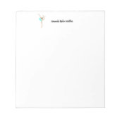 Vrouw Gymnast Notitieblok (Voorkant)