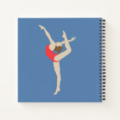 Vrouw Gymnast Notitieboek (Achterkant)