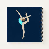Vrouw Gymnast Notitieboek (Achterkant)