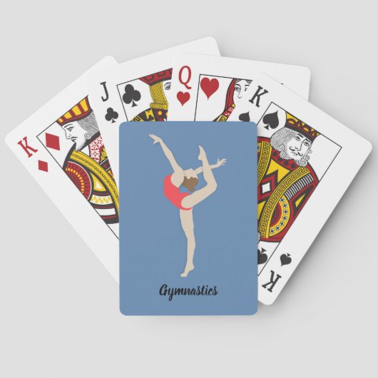 Vrouw Gymnast Pokerkaarten (Achterkant)