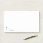 Vrouw Gymnast Post-it® Notes (Op bureau)