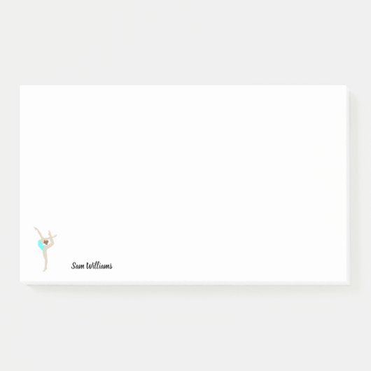 Vrouw Gymnast Post-it® Notes (Voorkant)