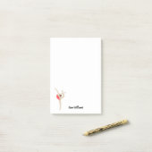 Vrouw Gymnast Post-it® Notes (Op bureau)