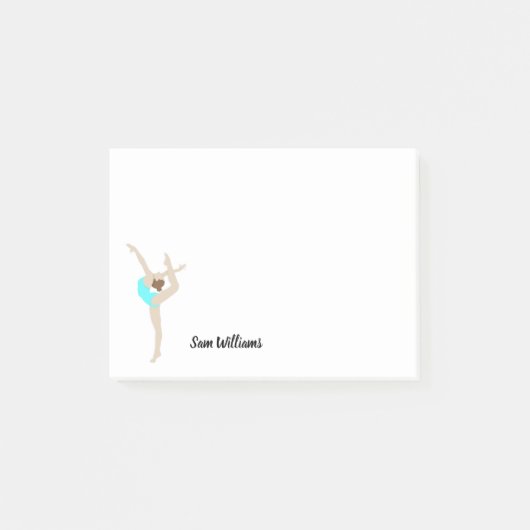 Vrouw Gymnast Post-it® Notes (Voorkant)