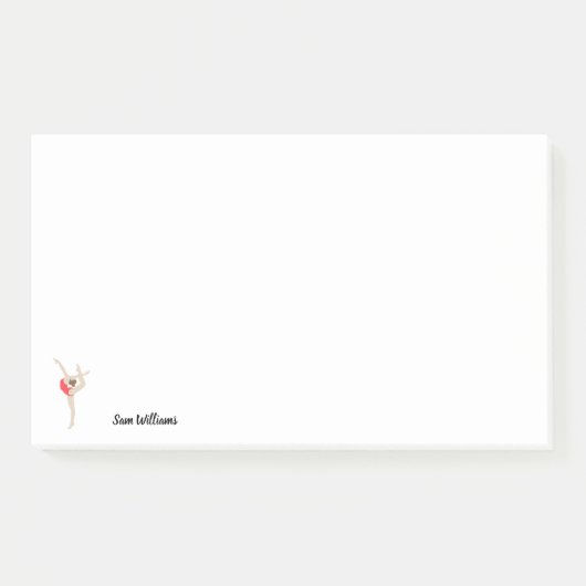 Vrouw Gymnast Post-it® Notes (Voorkant)