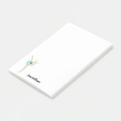 Vrouw Gymnast Post-it® Notes (Schuin)