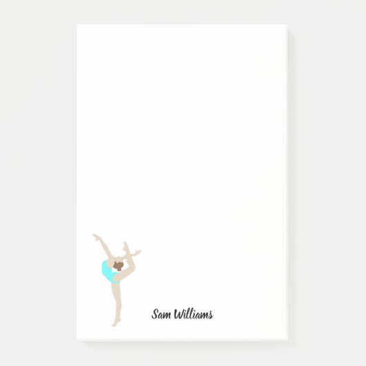 Vrouw Gymnast Post-it® Notes (Voorkant)
