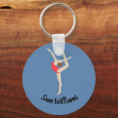 Vrouw Gymnast Sleutelhanger (Voorkant)