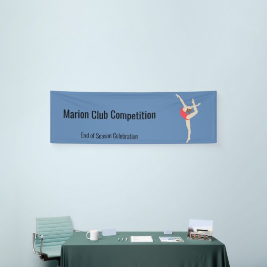 Vrouw Gymnast Spandoek (Beurs)