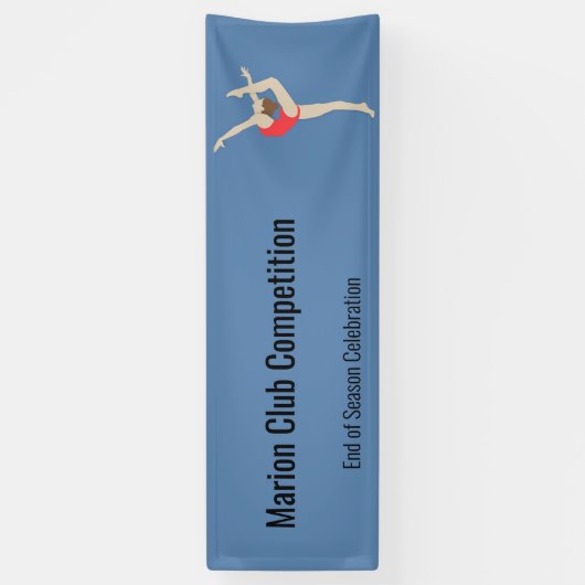 Vrouw Gymnast Spandoek (Verticaal)