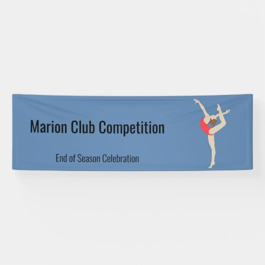 Vrouw Gymnast Spandoek (Horizontaal)