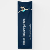 Vrouw Gymnast Spandoek (Verticaal)