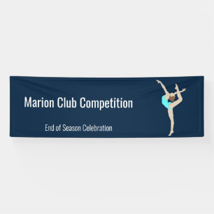 Vrouw Gymnast Spandoek
