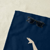 Vrouw Gymnast Strandlaken (In situ)