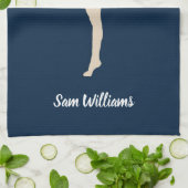 Vrouw Gymnast Theedoek (Gevouwen)