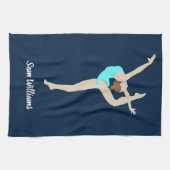 Vrouw Gymnast Theedoek (Horizontaal)