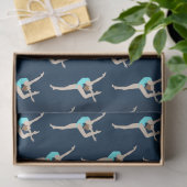 Vrouw Gymnast Tissuepapier (Geschenk)