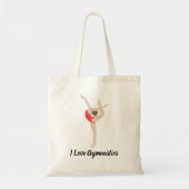 Vrouw Gymnast Tote Bag (Voorkant)