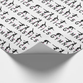 Vrouw Gymnastiek Cadeaupapier (Hoek)