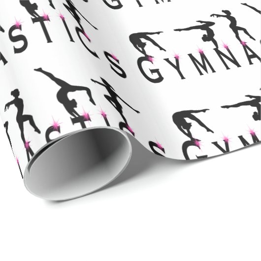 Vrouw Gymnastiek Cadeaupapier (Rol Hoek)