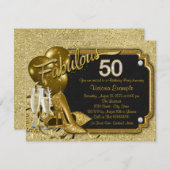 Vrouw haar fantastische 50ste verpartij kaart (Voorkant / Achterkant)