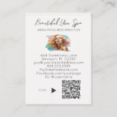 *~* Vrouw Haar Luxe QR Vrouwen Meisje Glam Visitekaartje (Achterkant)