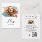 *~* Vrouw Haar Luxe QR Vrouwen Meisje Glam Visitekaartje (Voorkant / Achterkant)