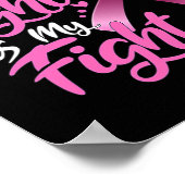 Vrouw: Haar strijd is mijn strijd tegen borstkanke Poster (Hoek)