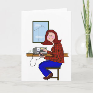 Vrouw Ham - Auburn of Red Hair Kaart