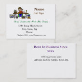 Vrouw Hamfest Radio Verkopers Visitekaartjes (Voorkant / Achterkant)