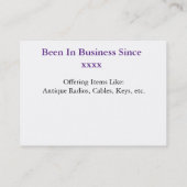 Vrouw Hamfest Radio Verkopers Visitekaartjes (Achterkant)